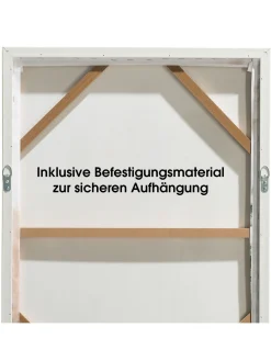 Pampas Para Leinwand-Druck-gerahmt, Beige