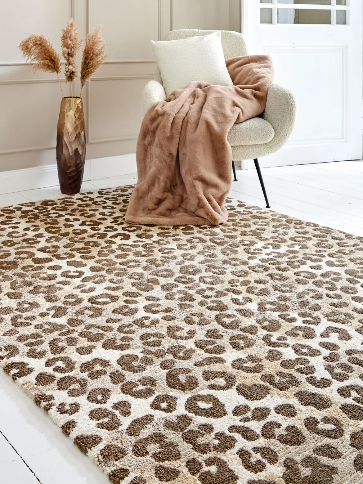 Pangani Moderner Teppich, Beige