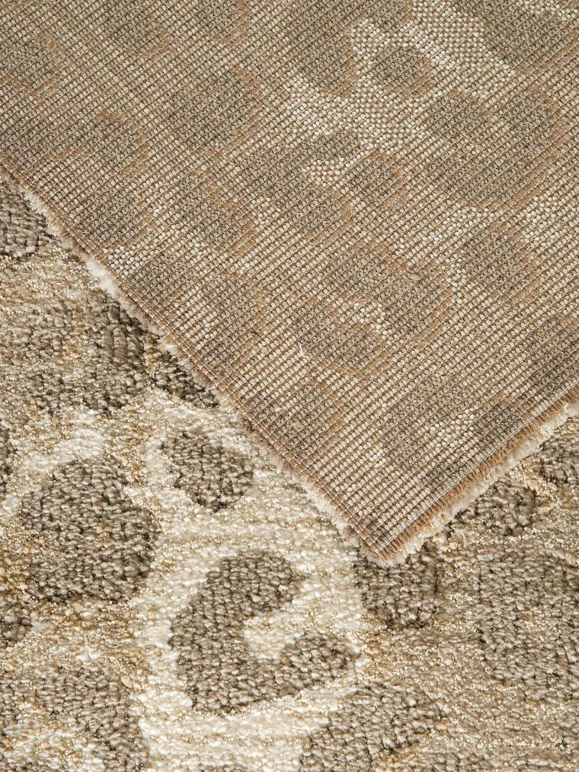 Pangani Moderner Teppich, Dunkelbeige
