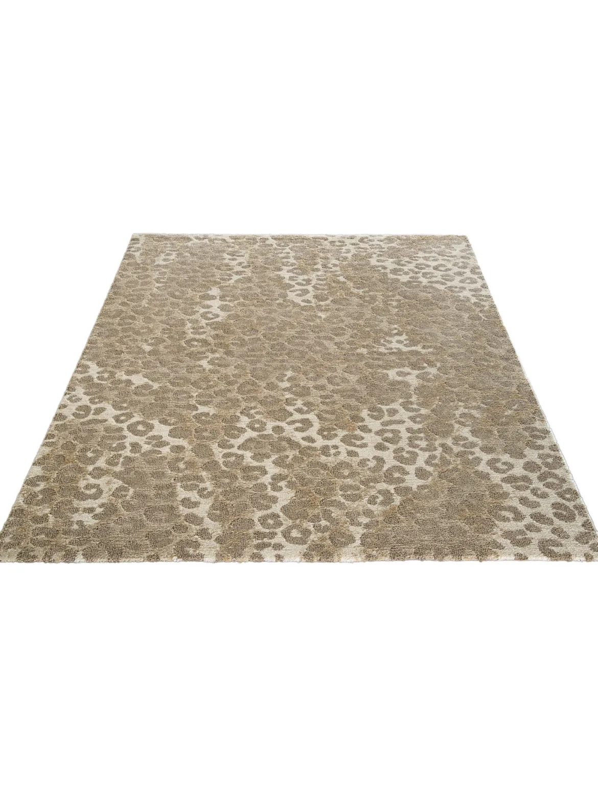 Pangani Moderner Teppich, Dunkelbeige