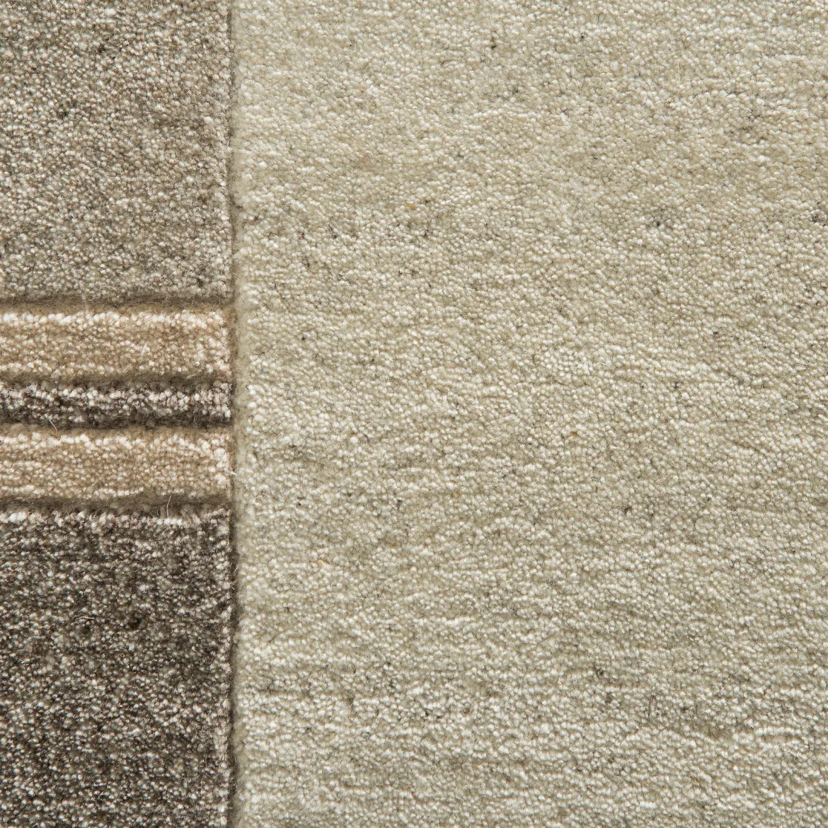 Parwa Nepal-Teppich, Grey Natural