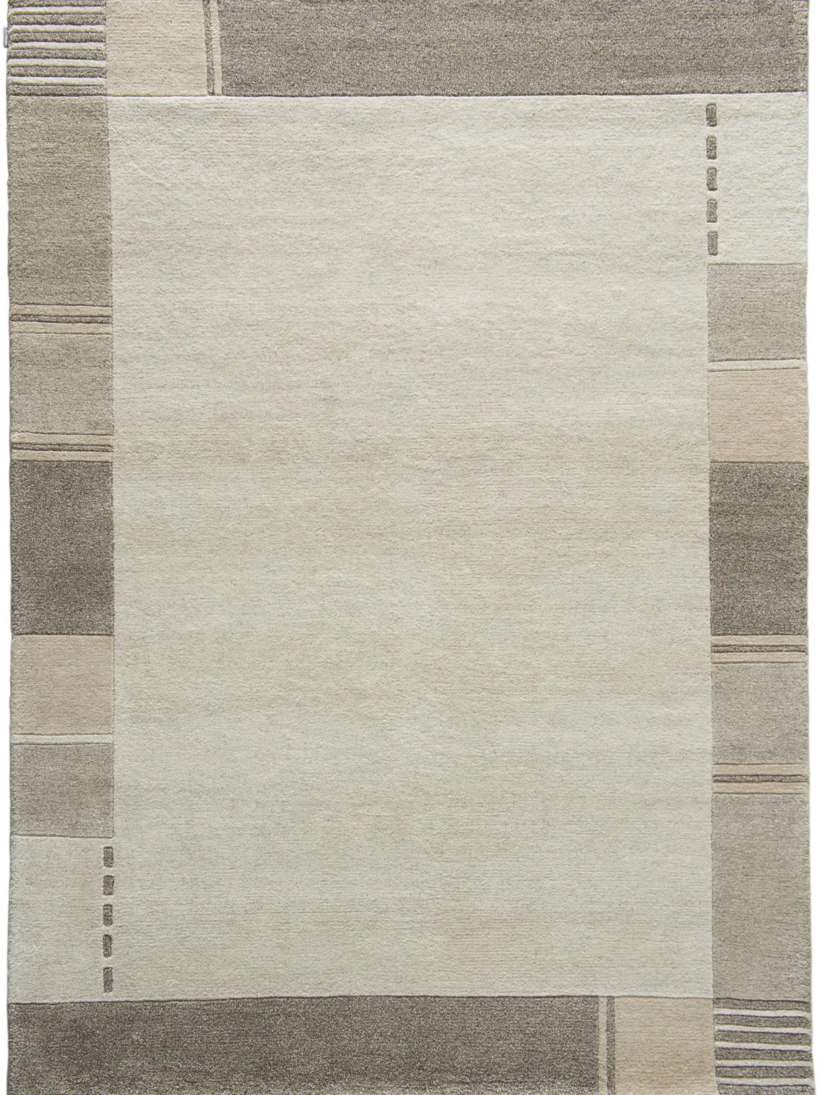 Parwa Nepal-Teppich, Grey Natural