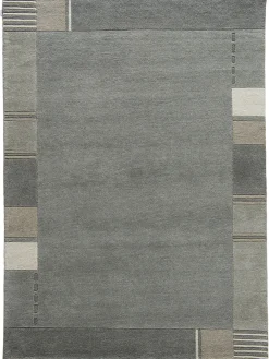 Parwa Nepal-Teppich, Stone Grey