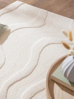 Patara Moderner Teppich, Creme
