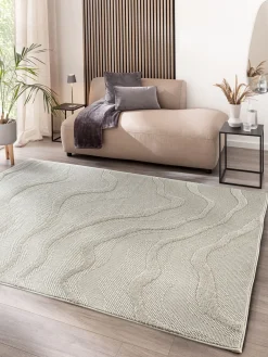 Patara Moderner Teppich, Silber
