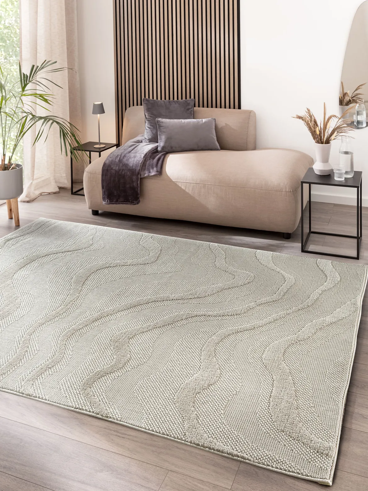 Patara Moderner Teppich, Silber