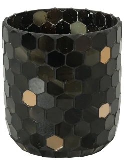 Penya Teelichthalter, Schwarz/Braun
