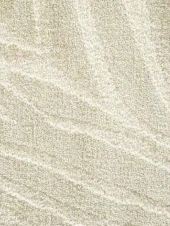 Pianta Moderner Teppich, Creme