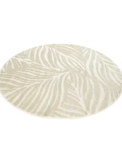 Pianta Moderner Teppich, Creme