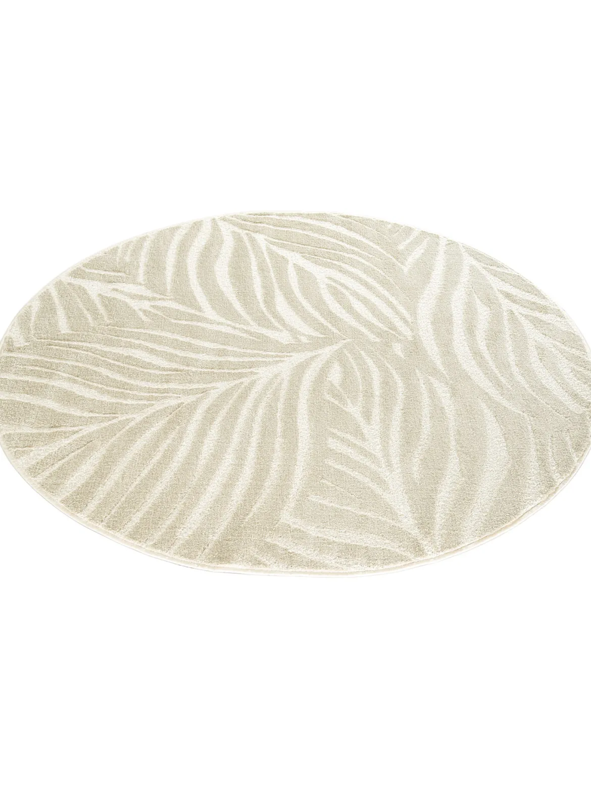 Pianta Moderner Teppich, Creme