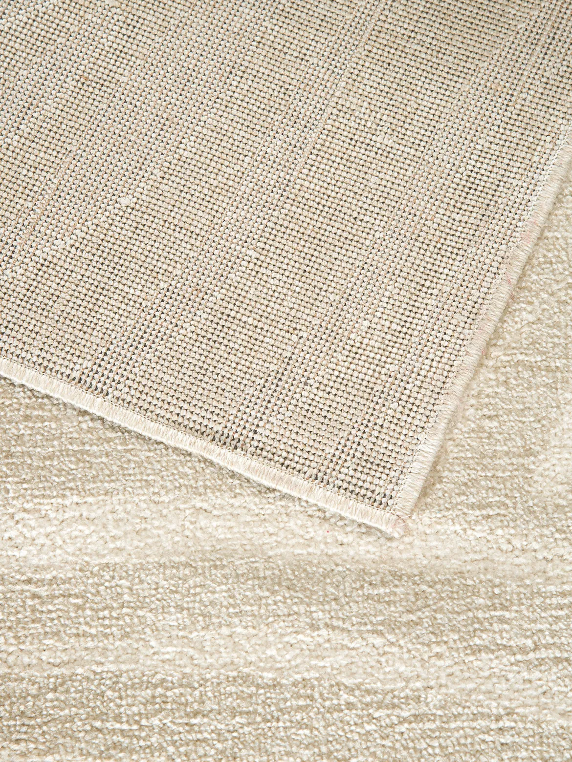 Pianta Moderner Teppich, Creme