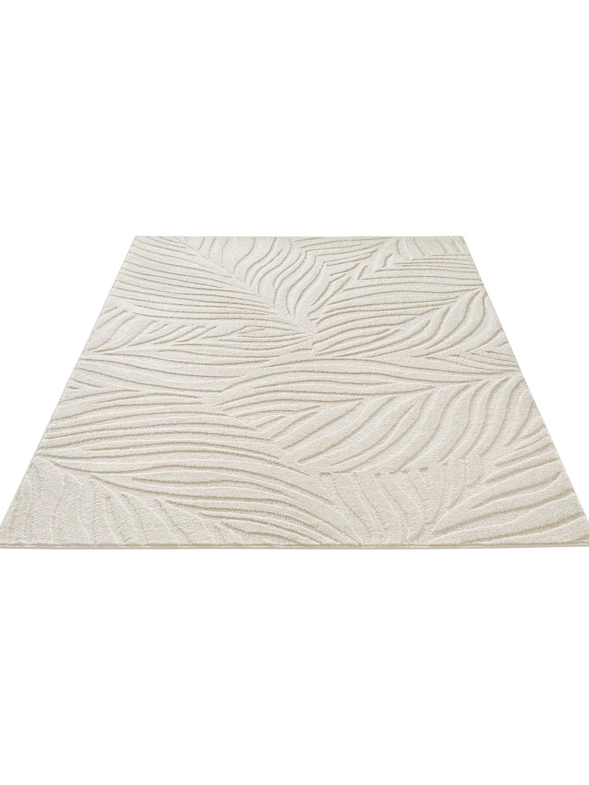 Pianta Moderner Teppich, Ivory