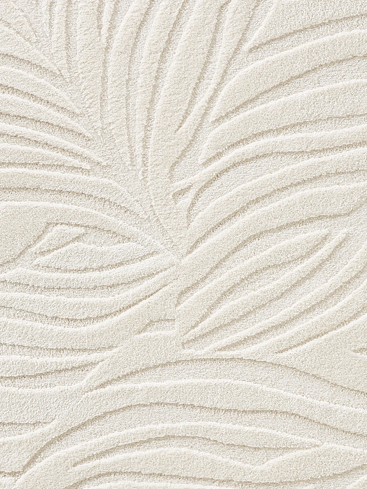 Pianta Moderner Teppich, Ivory
