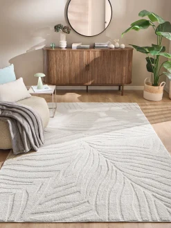 Pianta Moderner Teppich, Ivory