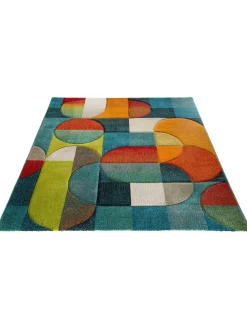 Picobello Moderner Teppich, Multi-Blau