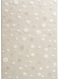 Pünktchen Kinder-Teppich, Hellbeige