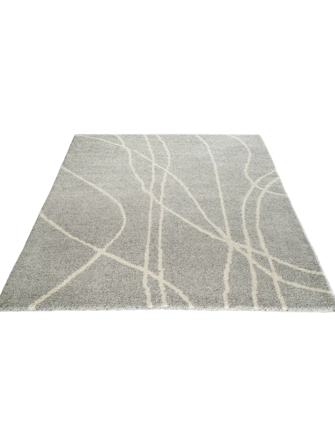 Puranpur Woll-Teppich, Grey Natural