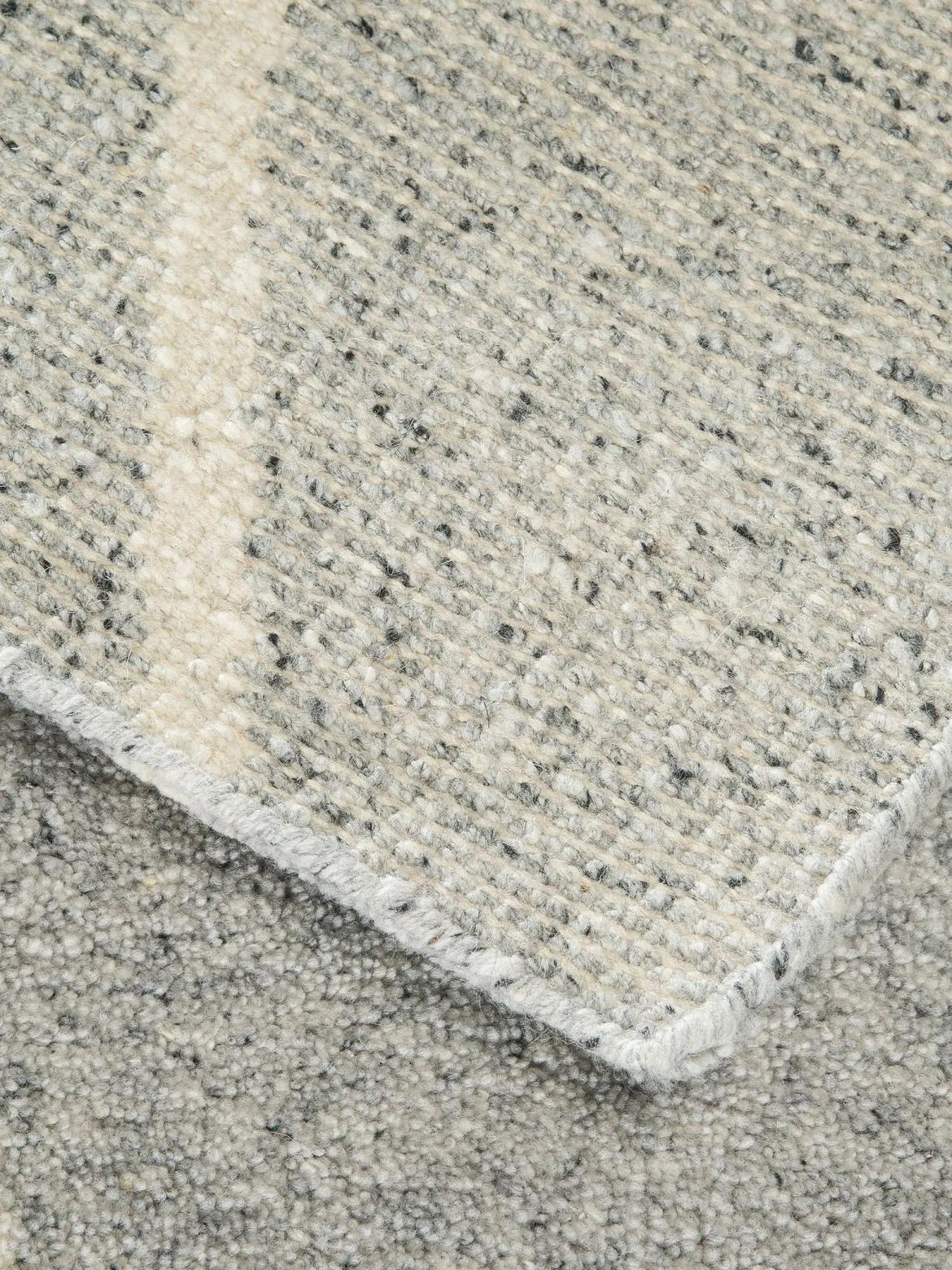 Puranpur Woll-Teppich, Grey Natural