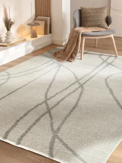 Puranpur Woll-Teppich, Nordic White