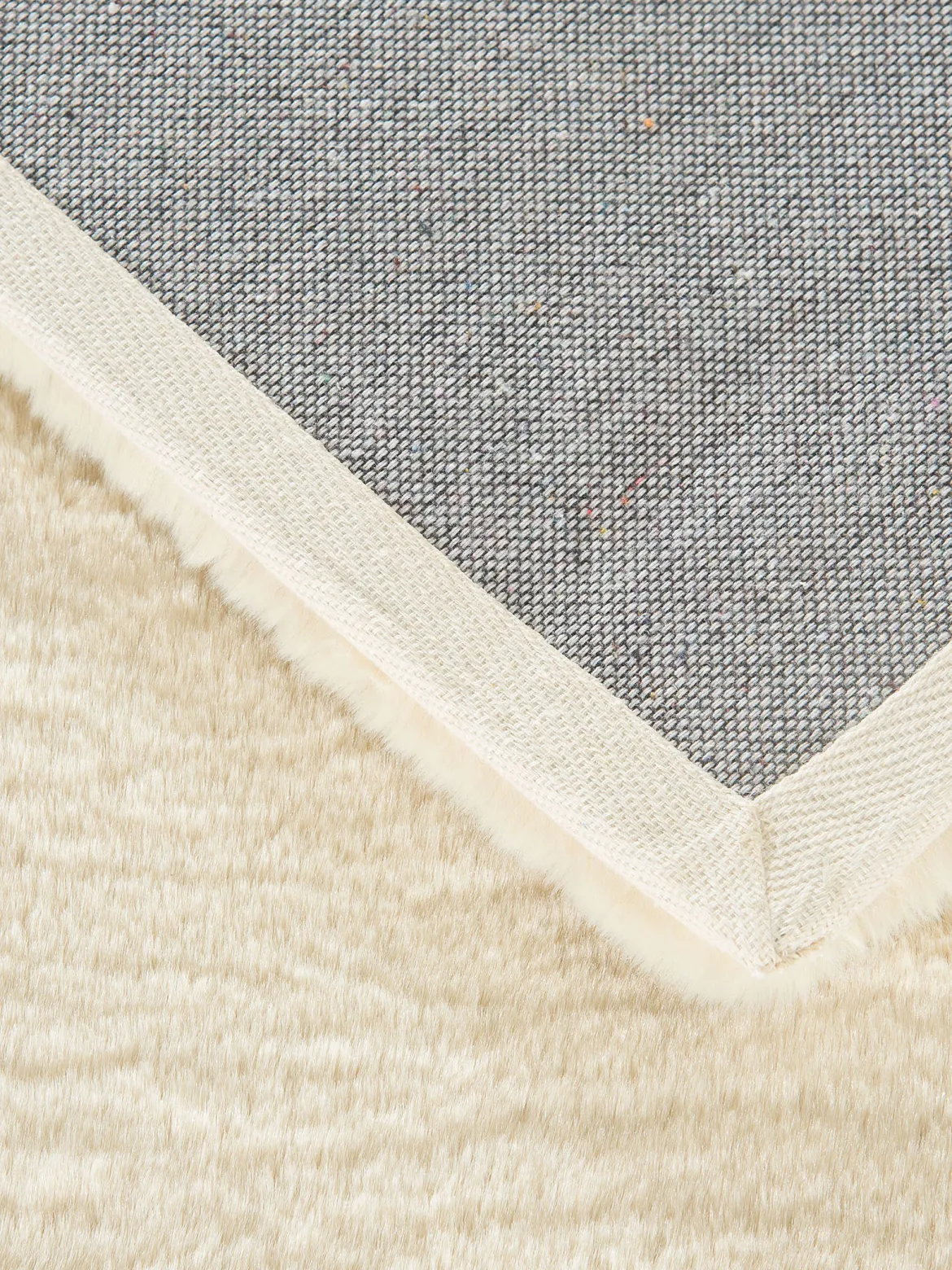 Ranua Kunstfell-Teppich, Creme