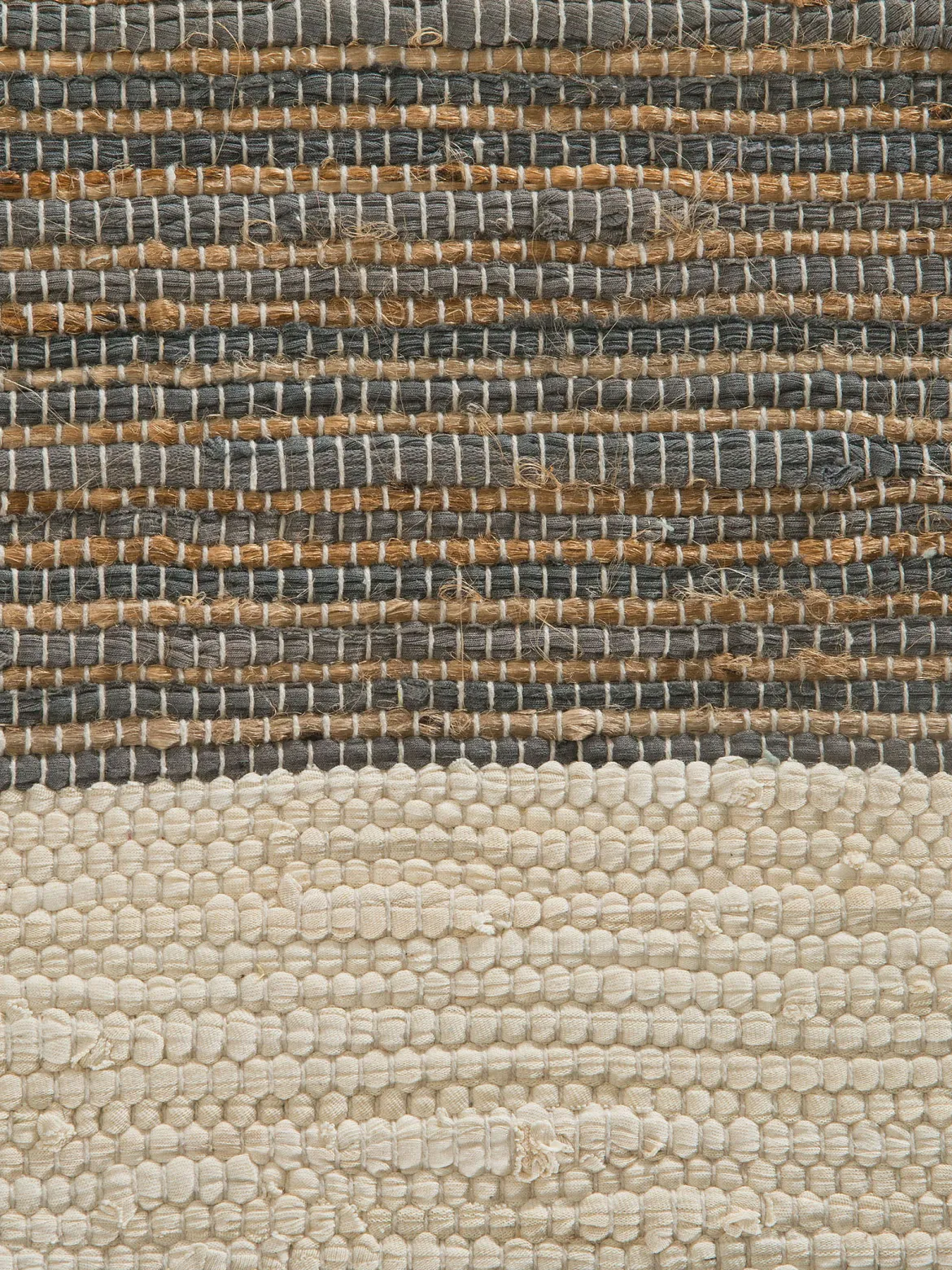 Rasunda Baumwoll-Teppich, Anthrazit