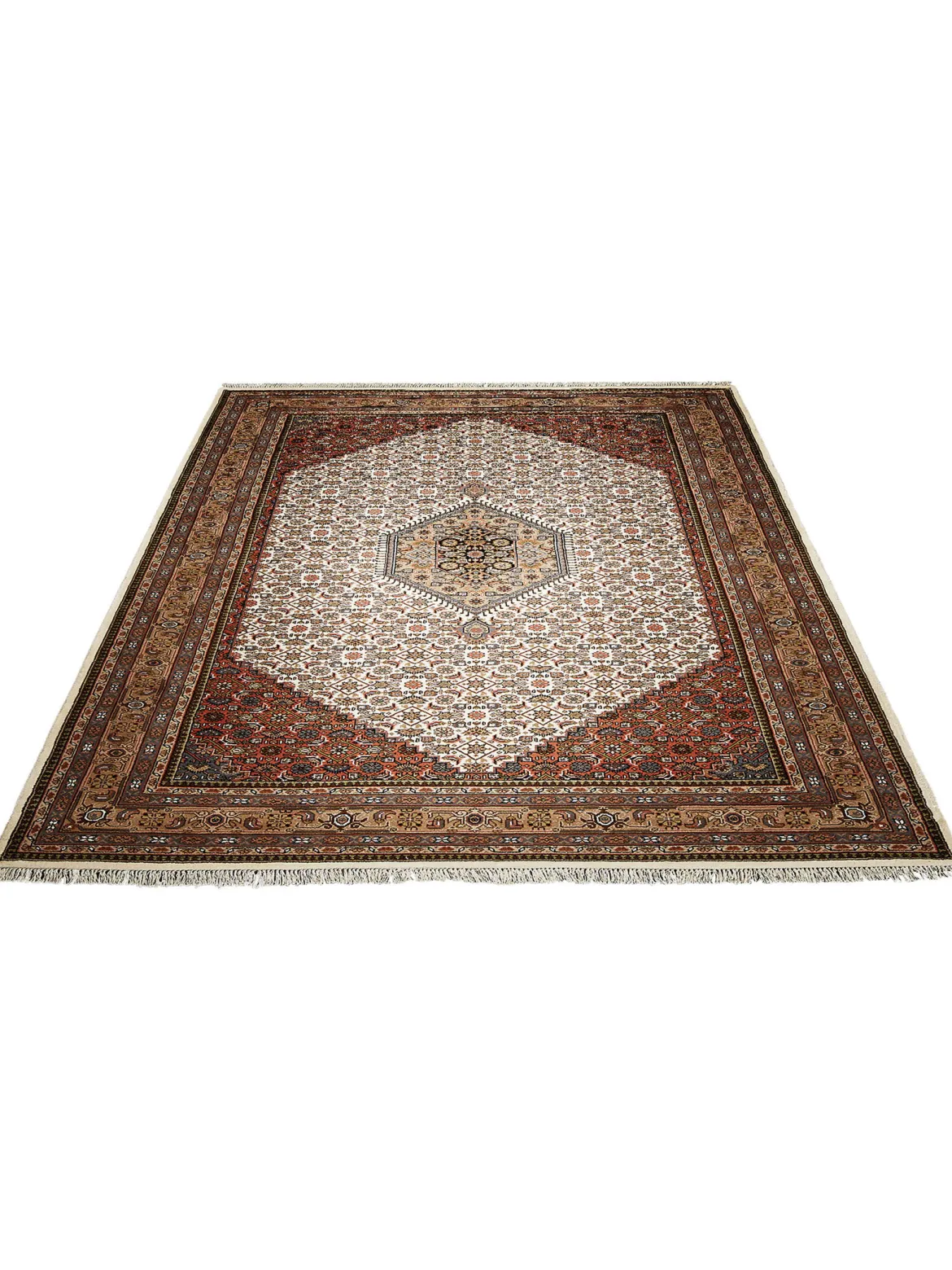 Rawara Bidjar Orient-Teppich, Beige