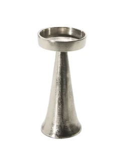 Raw Silver Finish Kerzenleuchter, Silber