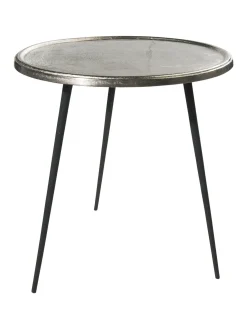 Raw Silver Finish Tisch, Silber