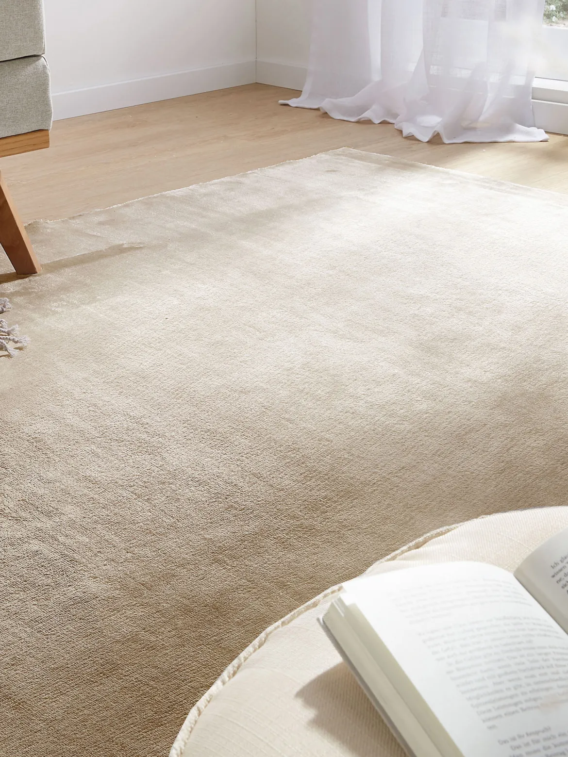 Reatino Uni-Teppich, Dunkelbeige