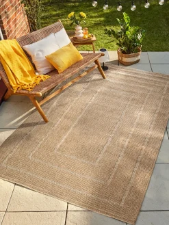 Roccapina Outdoor-Teppich, Braun/Weiss