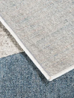 Rockledge Moderner Teppich, Blau-Grau