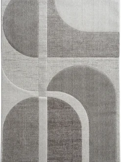 Rockledge Moderner Teppich, Silber-Grau