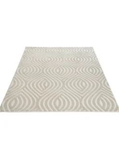 Rombo Moderner Teppich, Creme