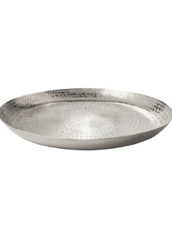 Round Platter Deko-Schale, Silber