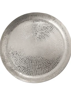 Round Platter Deko-Schale, Silber