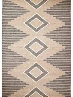Ruda Flachgewebe-Teppich, Light Greige