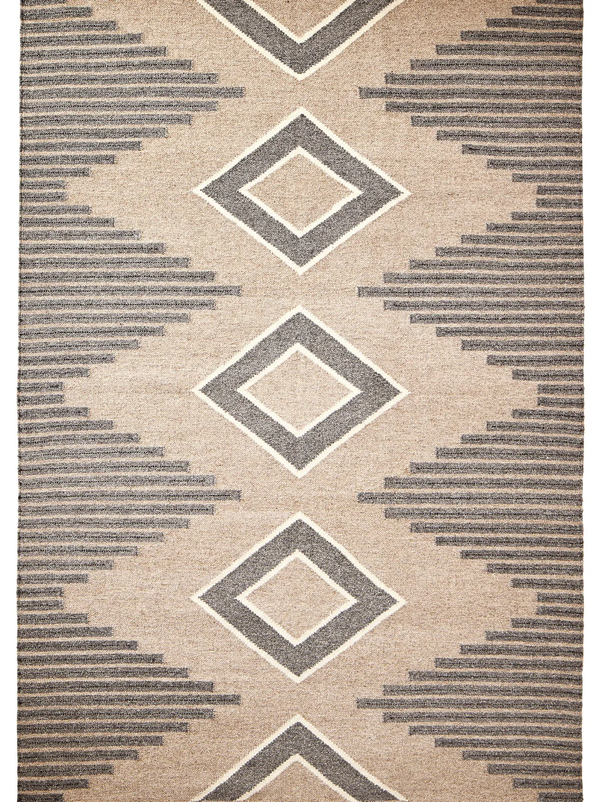 Ruda Flachgewebe-Teppich, Light Greige