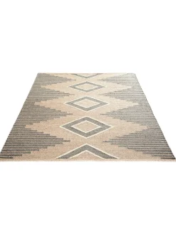 Ruda Flachgewebe-Teppich, Light Greige