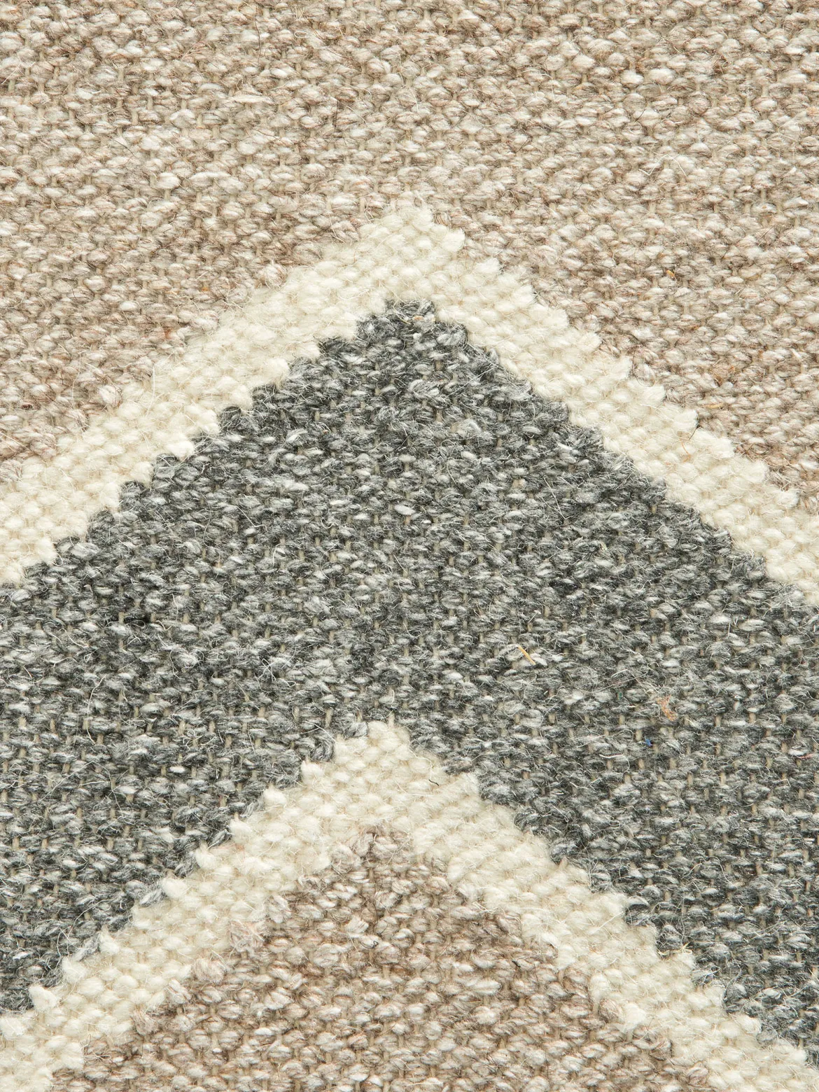 Ruda Flachgewebe-Teppich, Light Greige