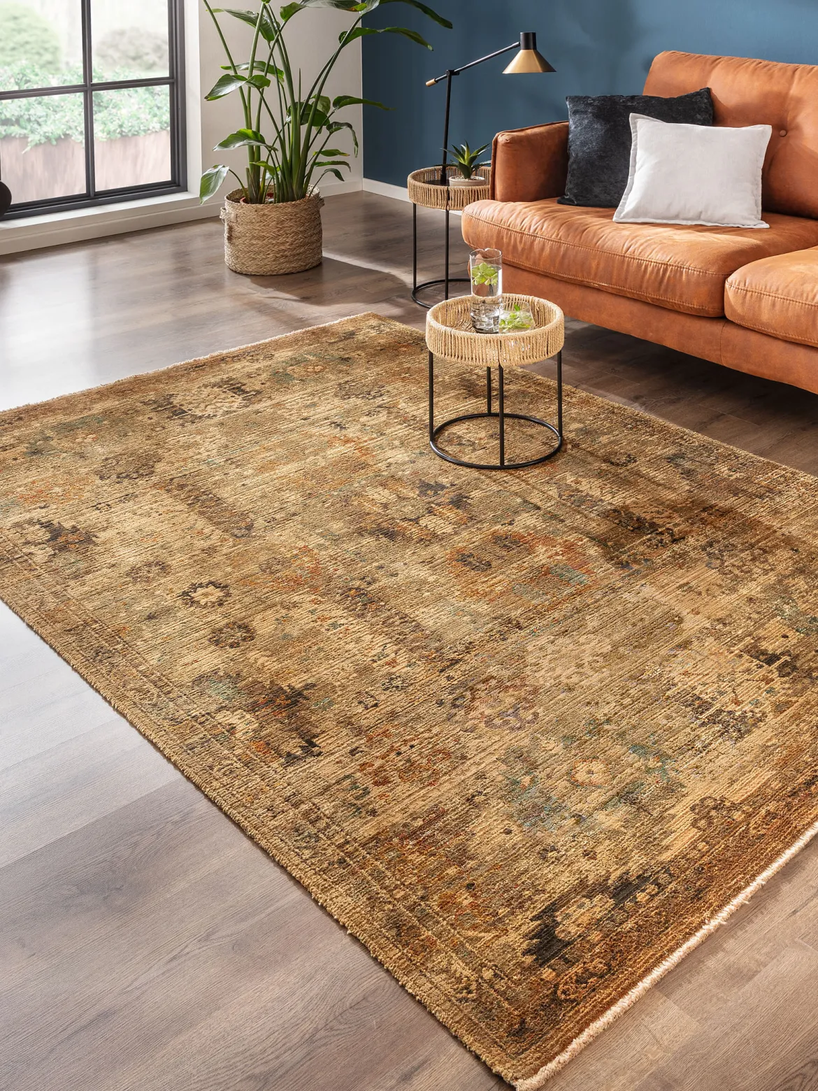 Saldala Vintage-Teppich, Gold