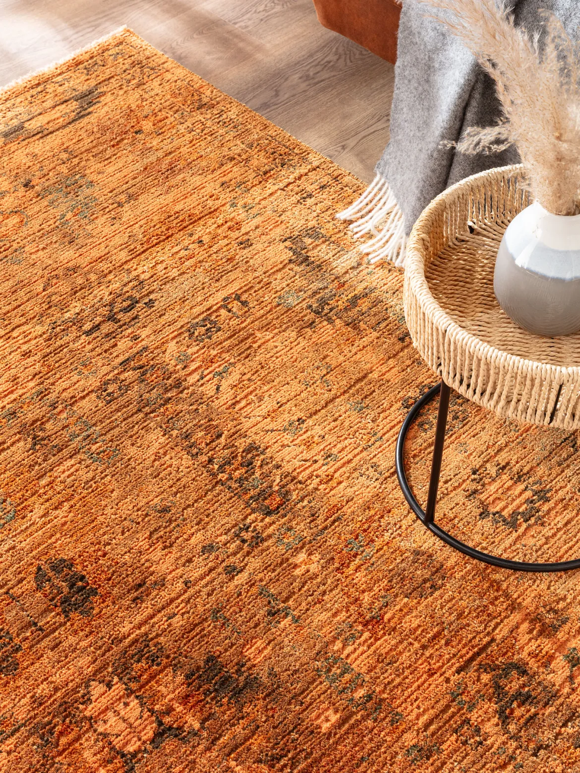 Saldala Vintage-Teppich, Orange