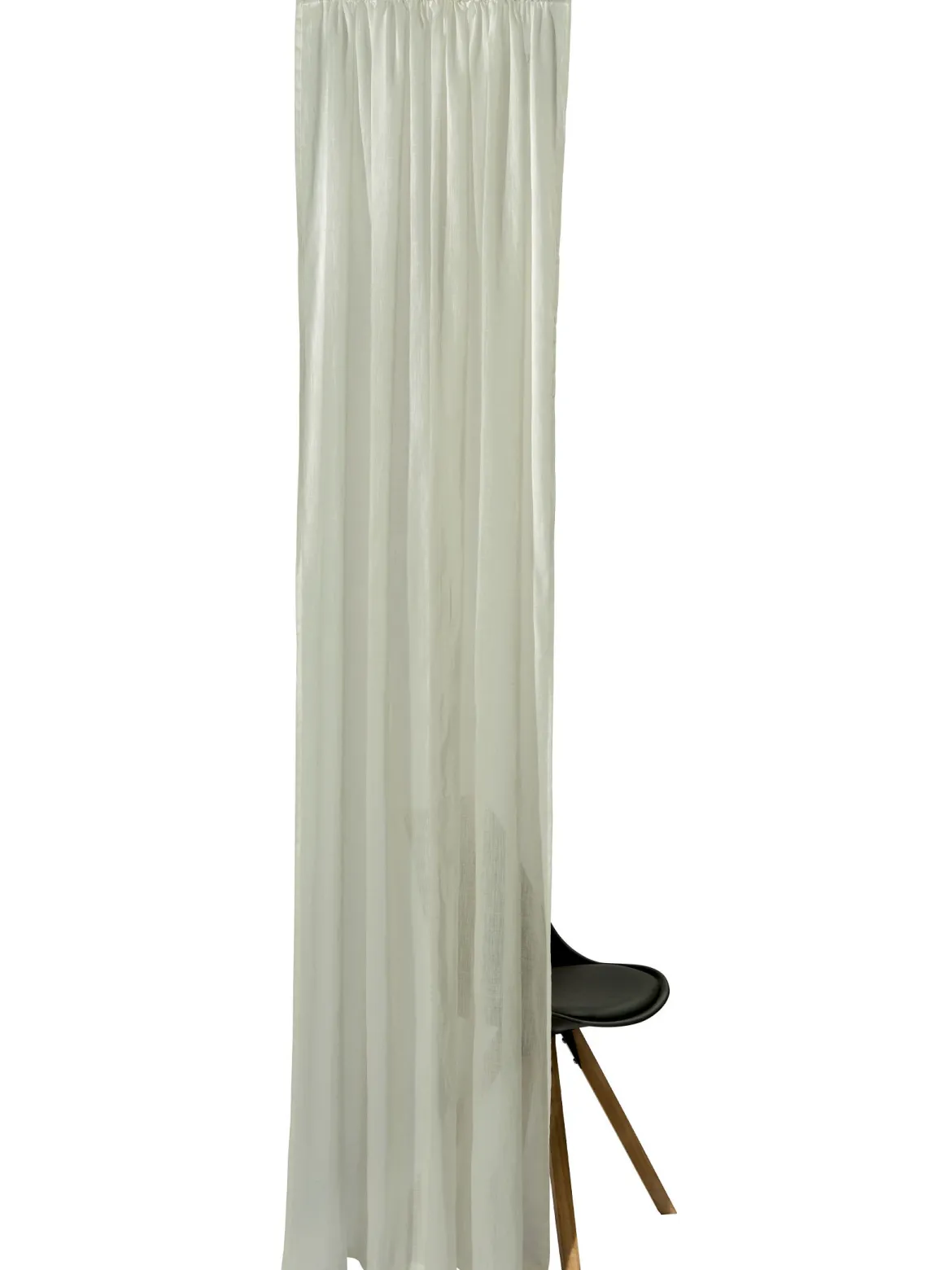 Sarona Vorhang mit Gardinenband, Taupe