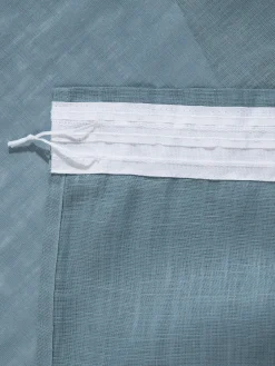 Sarona Vorhang mit Gardinenband, Blau