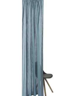 Sarona Vorhang mit Gardinenband, Blau