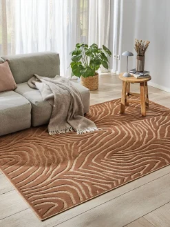 Savaro Moderner Teppich, Kupfer