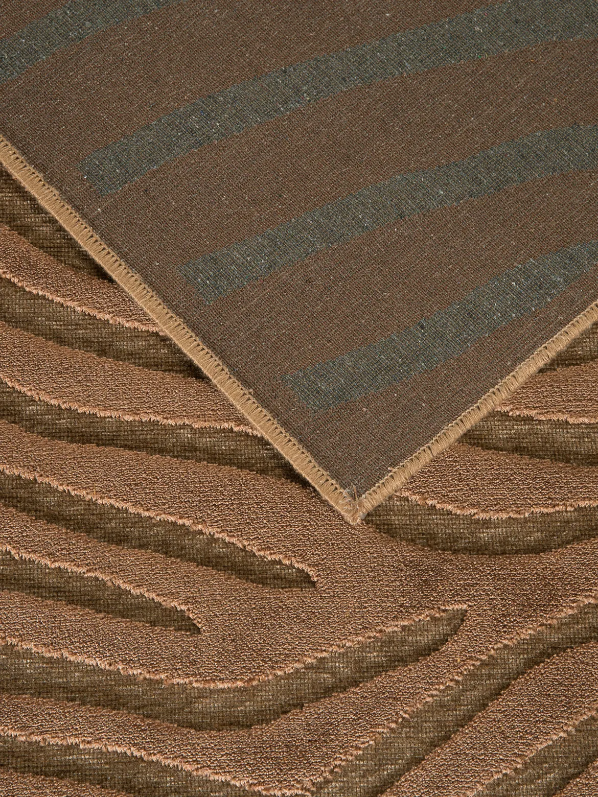 Savaro Moderner Teppich, Kupfer