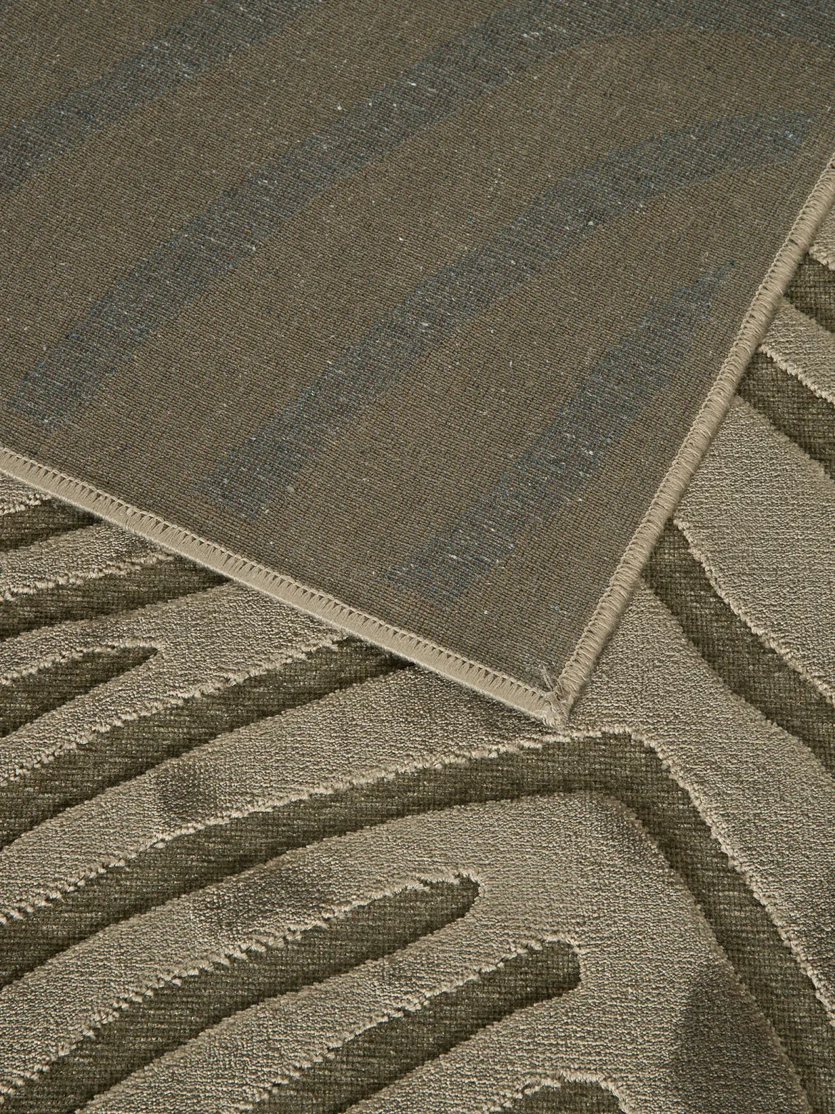 Savaro Moderner Teppich, Olive