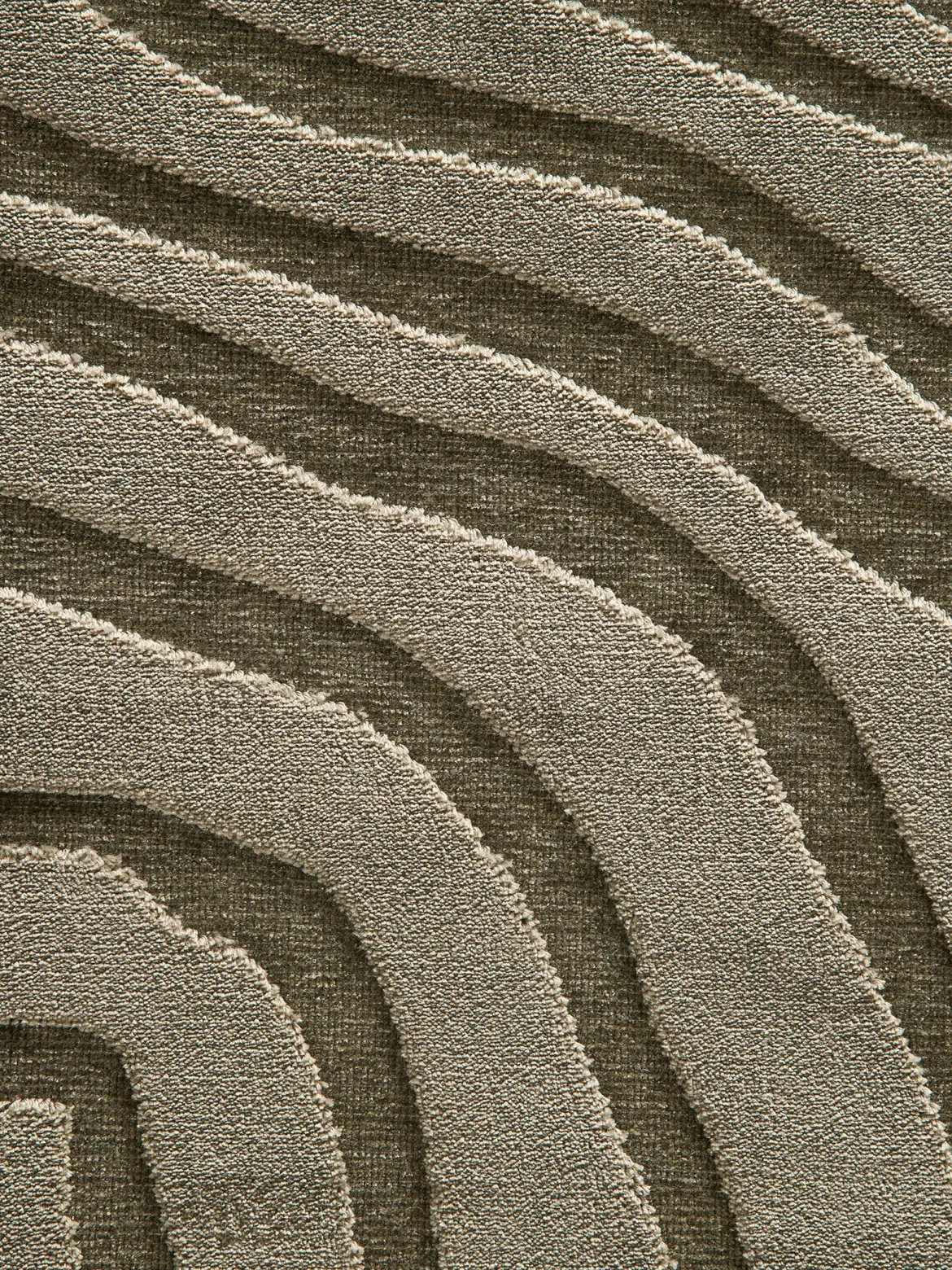 Savaro Moderner Teppich, Olive