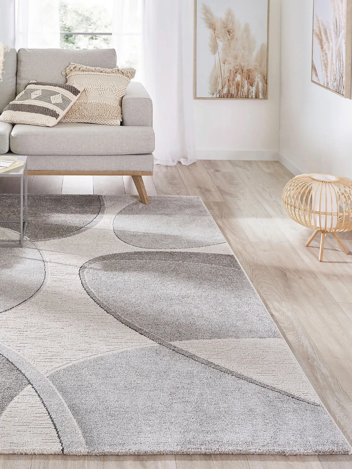 Saxum Moderner Teppich, Dark Grey