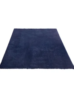 Sensation Hochflor-Teppich, Dunkelblau